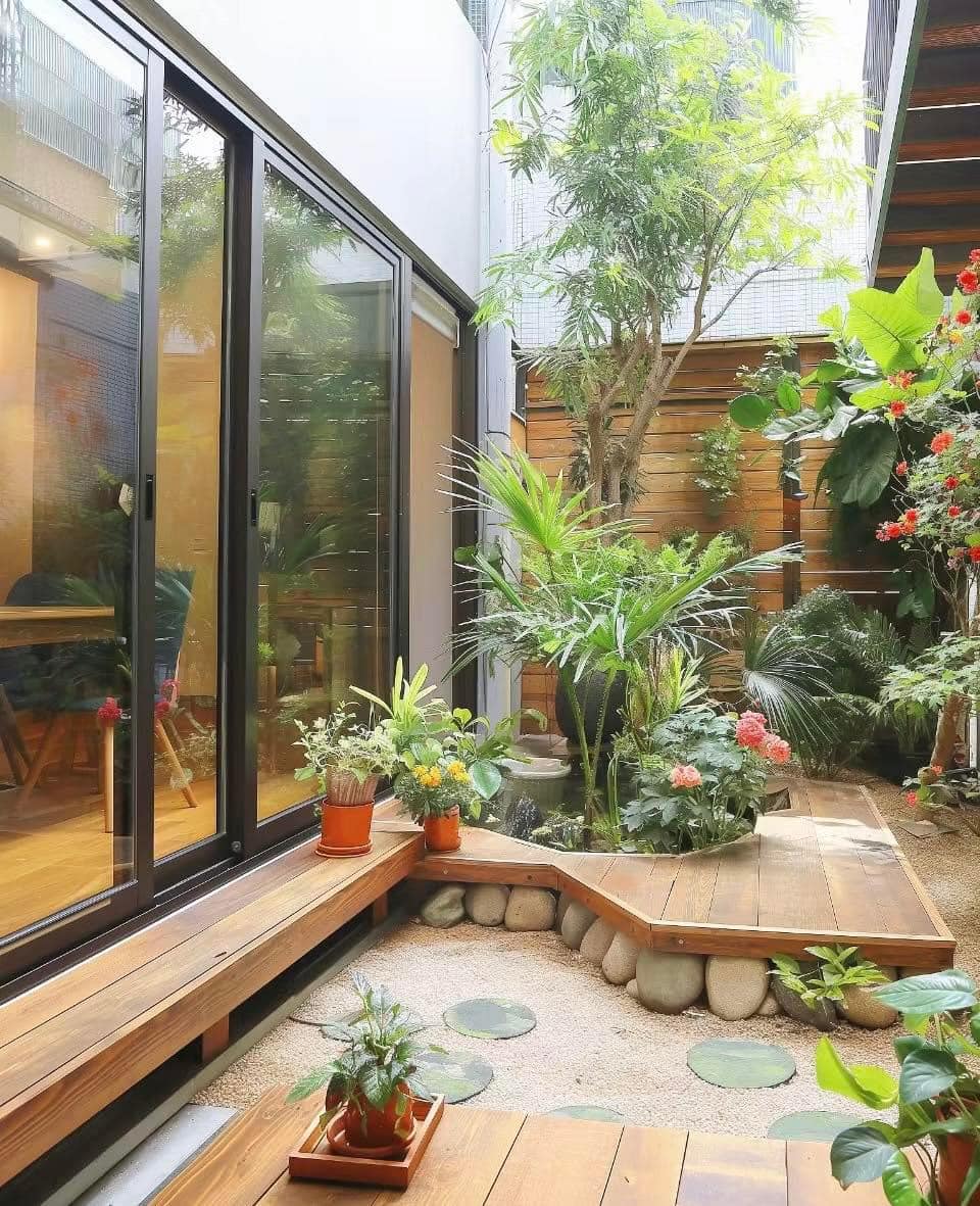Thiết kế sân vườn đẹp nhà cấp 4
